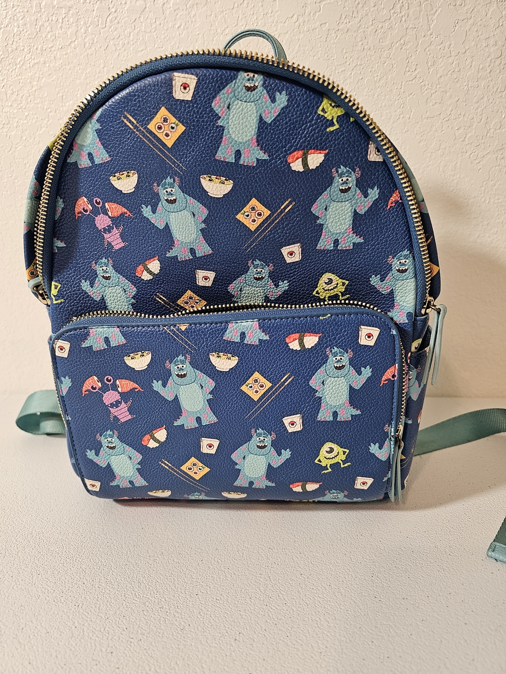 Disney Danielle Nicole Pixar Monsters Inc Mini Backpack Mike & Sulley